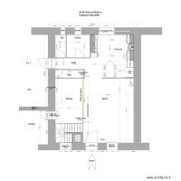 Entr'axe  Poteaux Espace Escalier' 