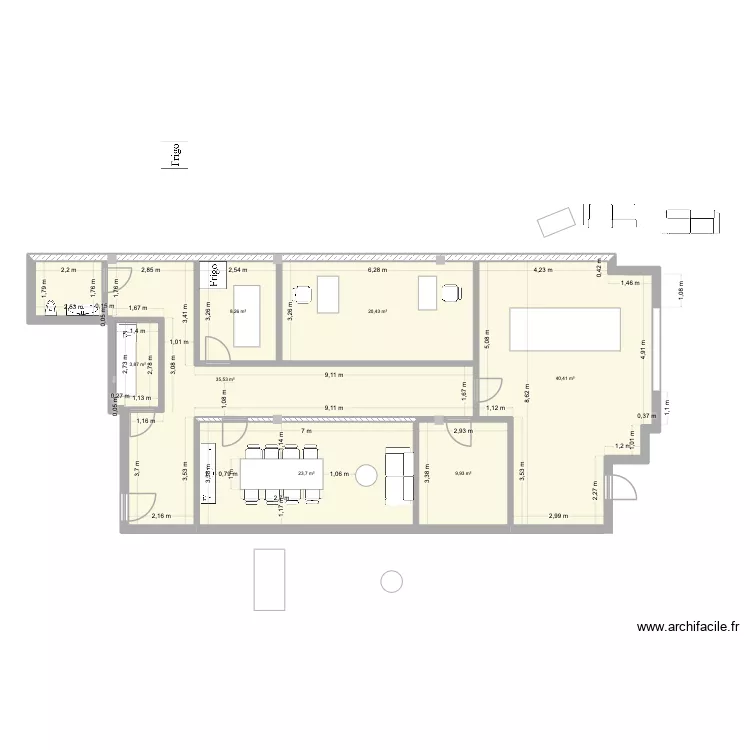 LA DURANNE test A. Plan de 7 et 142 m² LA DURANNE test A. Plan de 7 et 142 m²
