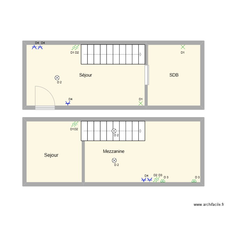 Jean faymonville. Plan de 3 pièces et 35 m2