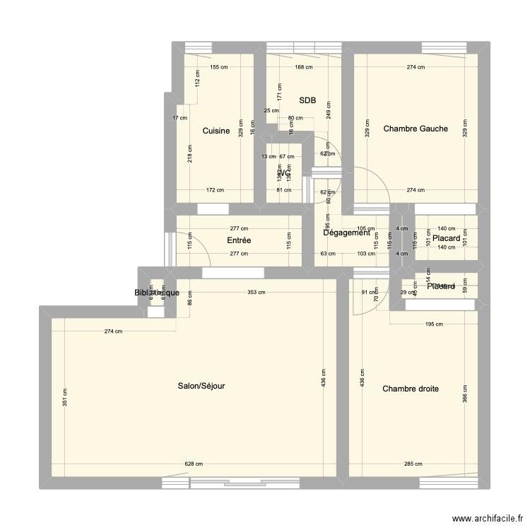 Antony RP. Plan de 12 pièces et 63 m2