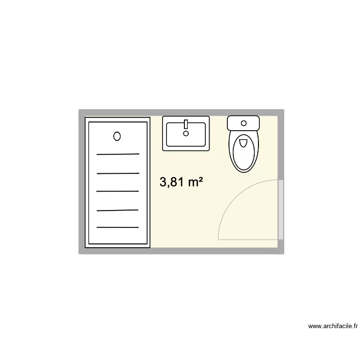 SDB Etage Pauline / Geoffrey . Plan de SDB Etage Pauline / Geoffrey . Plan de
