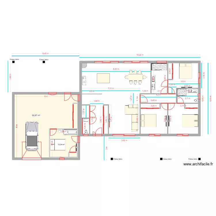 Plan de Bernard N 2. Plan de 