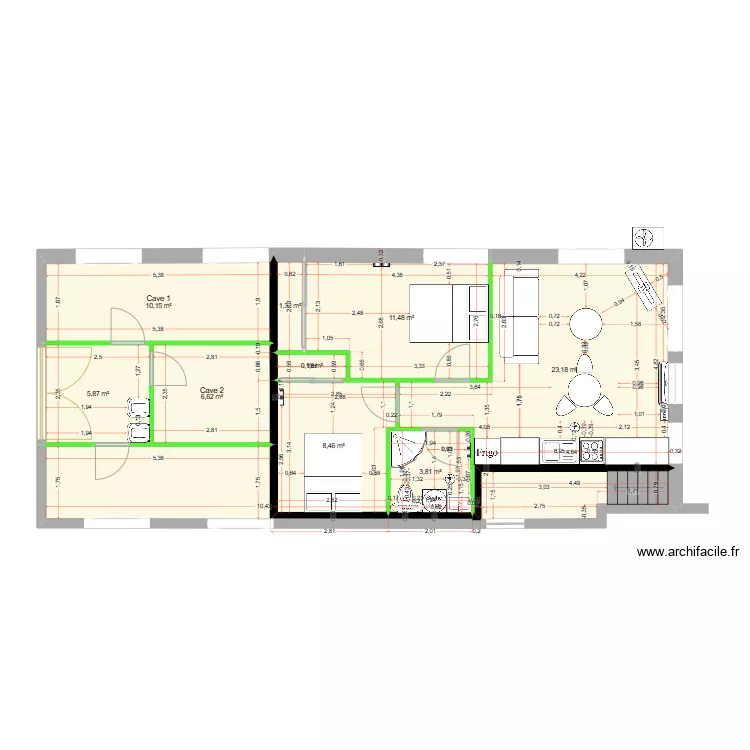 garage. Plan de garage. Plan de