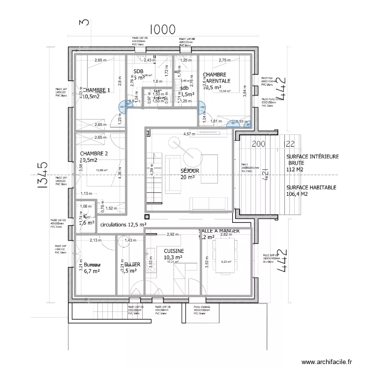 Plan cote. Plan de 12 et 95 m² Plan cote. Plan de 12 et 95 m²