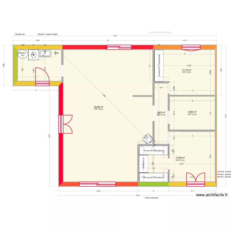 plant dalle 2. Plan de 5 et 91 m² plant dalle 2. Plan de 5 et 91 m²