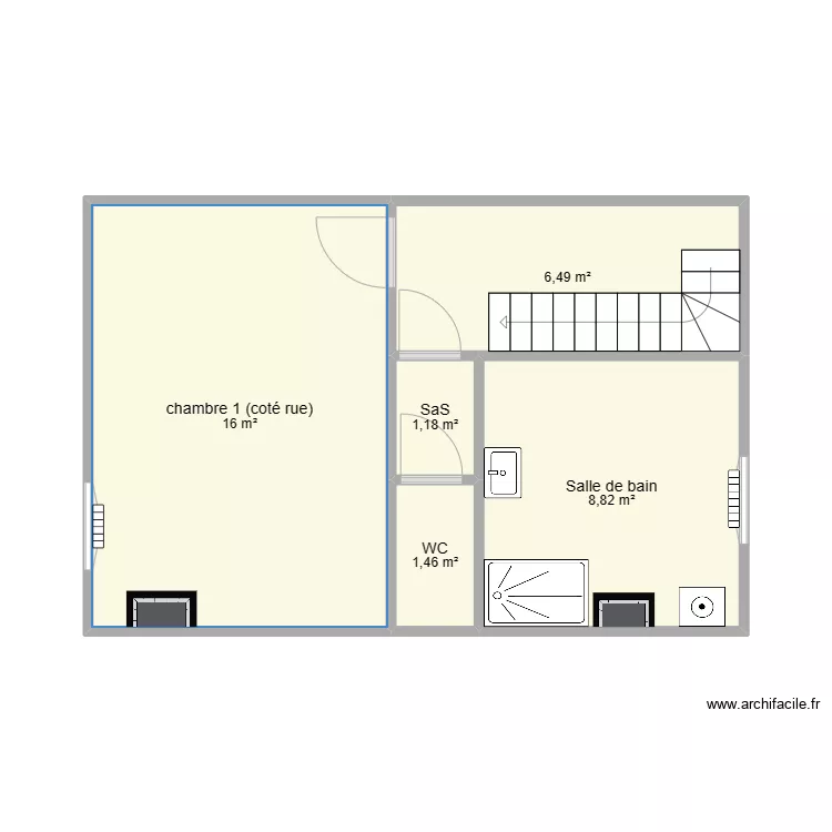 r+1 projet cochez . Plan de 