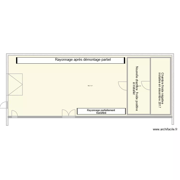 chambres froides ST Quentin 2-2. Plan de 2 Pièces et 217 m²