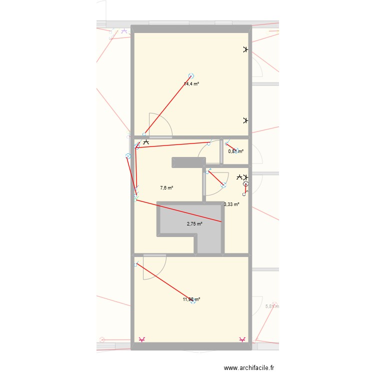 Pierre. Plan de 20 pièces et 253 m2