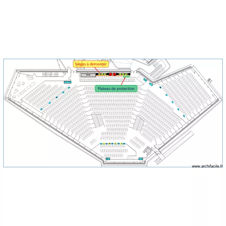 OMPI implantation. Plan de 