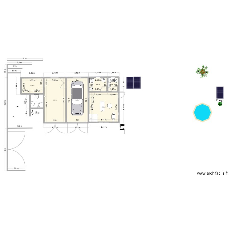 Adi Champs Plan 1A 3. Plan de 6 pièces et 68 m2