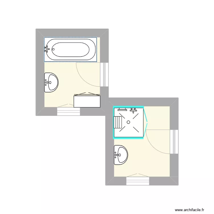 GERARD Alain projet. Plan de 