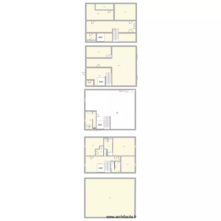 plan patron. Plan de 21 Pièces et 648 m²