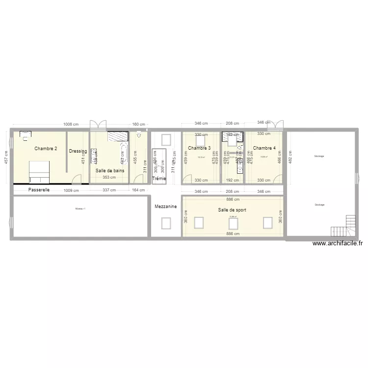 Belcastel Etage R&eacute;nov&eacute;. Plan de 