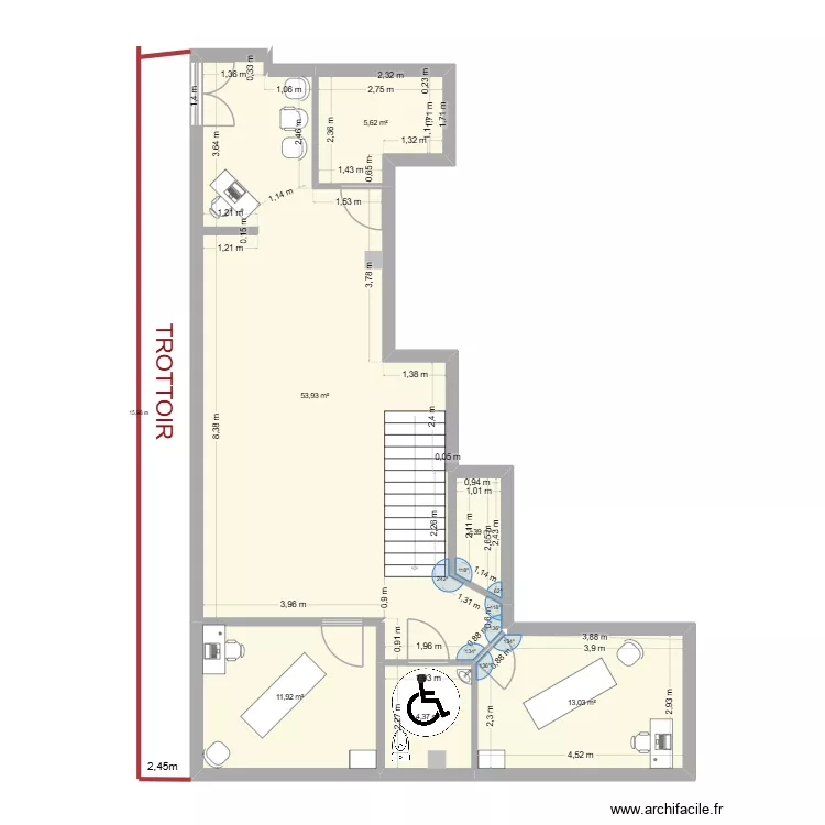 cabinet 3. Plan de 6 et 91 m² cabinet 3. Plan de 6 et 91 m²