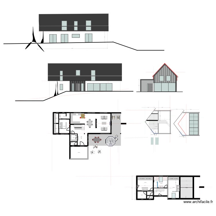 LONGERE TYPE 10. Plan de 0 pièce et 0 m2 LONGERE TYPE 10. Plan de 0 pièce et 0 m2