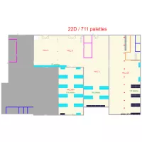 22D 2650m&sup2; Rayonnage Pr&eacute;visionnel