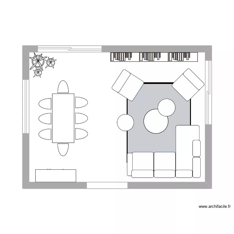 Julie Smith. Plan de 1  et 35 m²