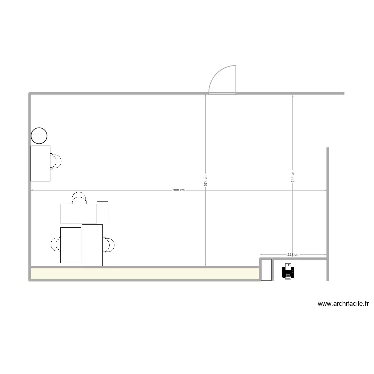 ESPACE PENELOPE. Plan de 1  et 3 m²