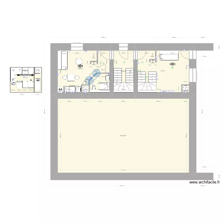 Maison complète. Plan de Maison complète. Plan de