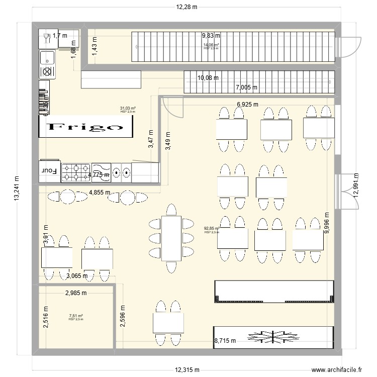 marivaux 8. Plan de 4 pièces et 145 m2