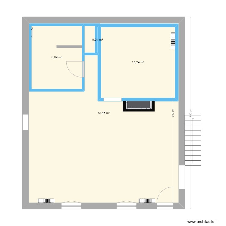 RDC Arsague. Plan de 0 pièce et 0 m2