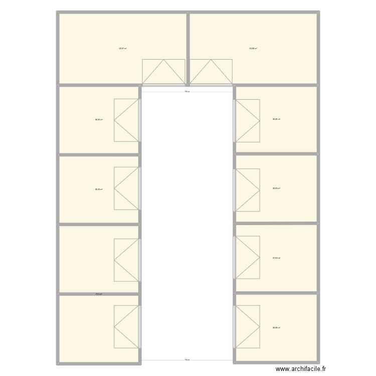 boxs depot lux. Plan de 9 pièces et 414 m2