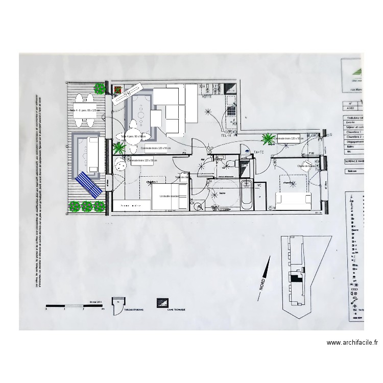 Appart Blanche Monier Île Verte Grenoble - config 2. Plan de 0 pièce et 0 m2