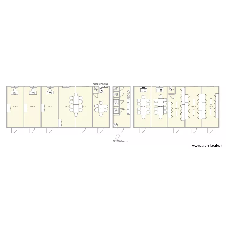 SPIE CHANTIER THALES ERASME. Plan de 18 et 170 m² SPIE CHANTIER THALES ERASME. Plan de 18 et 170 m²