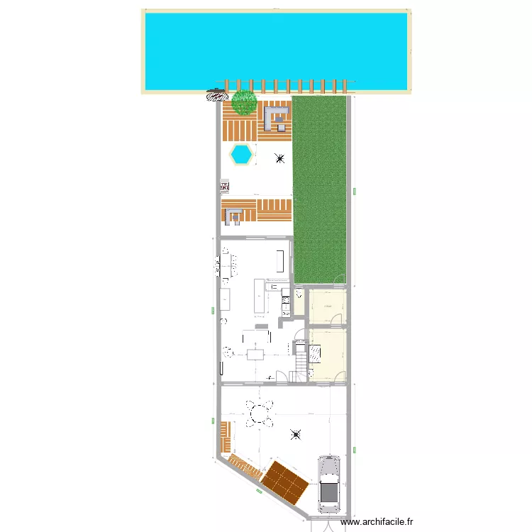 PALAVAS_V2. Plan de 3  et 21 m²