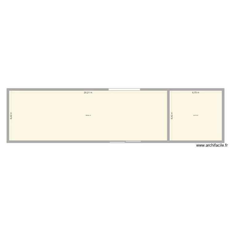 salle. Plan de 2 et 173 m² salle. Plan de 2 et 173 m²