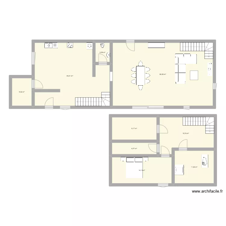 Maison1. Plan de 