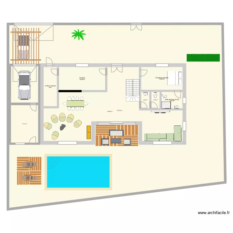 Projet v2. Plan de 10  et 737 m²