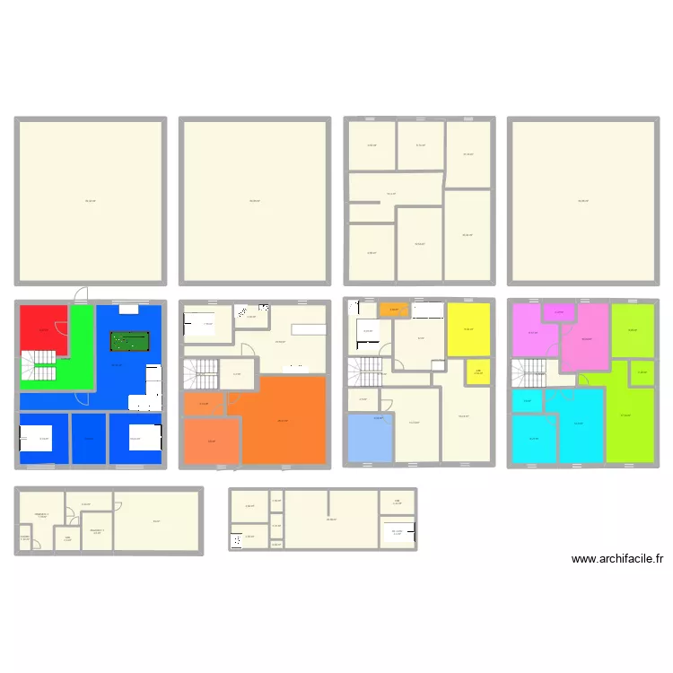 gino berck 2. Plan de 58  et 740 m²