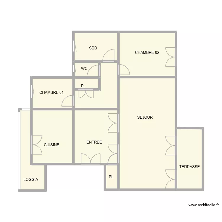 NIMES LUXEMB 3 EME. Plan de 10 et 46 m² NIMES LUXEMB 3 EME. Plan de 10 et 46 m²