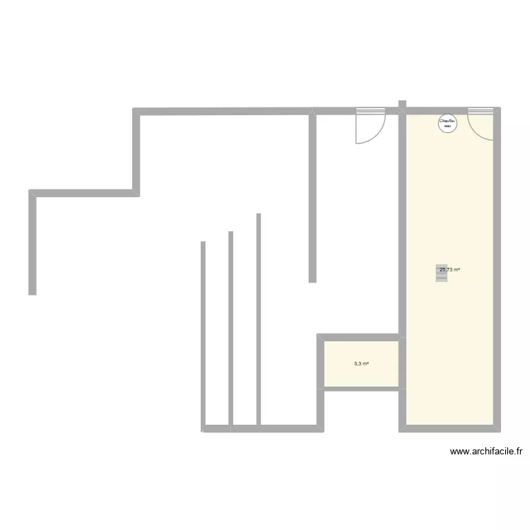 VILLA DGS. Plan de 2 Pièces et 29 m² VILLA DGS. Plan de 2 Pièces et 29 m²