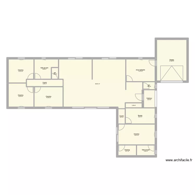LIVONNET 2. Plan de 17 Pièces et 174 m² LIVONNET 2. Plan de 17 Pièces et 174 m²