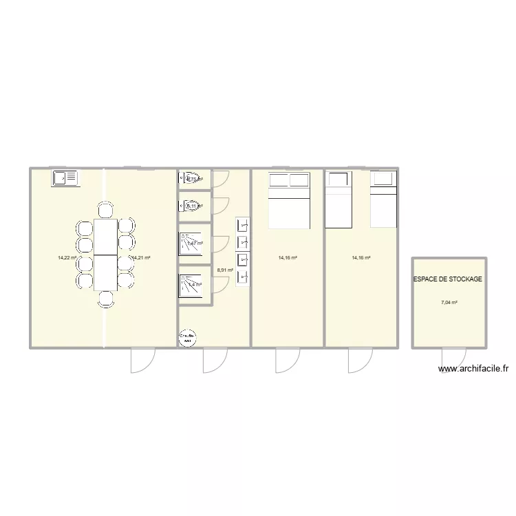 72H D'AVANCE CHANTIER FRANCHEVILLE. Plan de 