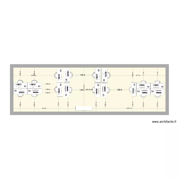 PFTAV 18. Plan de 1 et 49 m² PFTAV 18. Plan de 1 et 49 m²