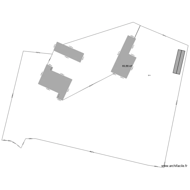 PLAN DE MASSE. Plan de 4  et 435 m²