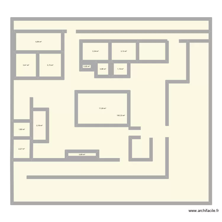 labos. Plan de 14 et 264 m² labos. Plan de 14 et 264 m²