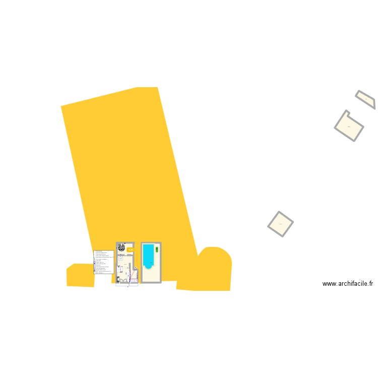 cave 4. Plan de 6 pièces et 172 m2