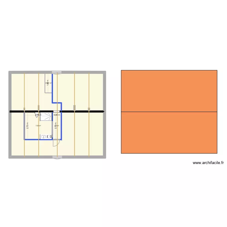 plan des comble. Plan de 3 et 11 m² plan des comble. Plan de 3 et 11 m²