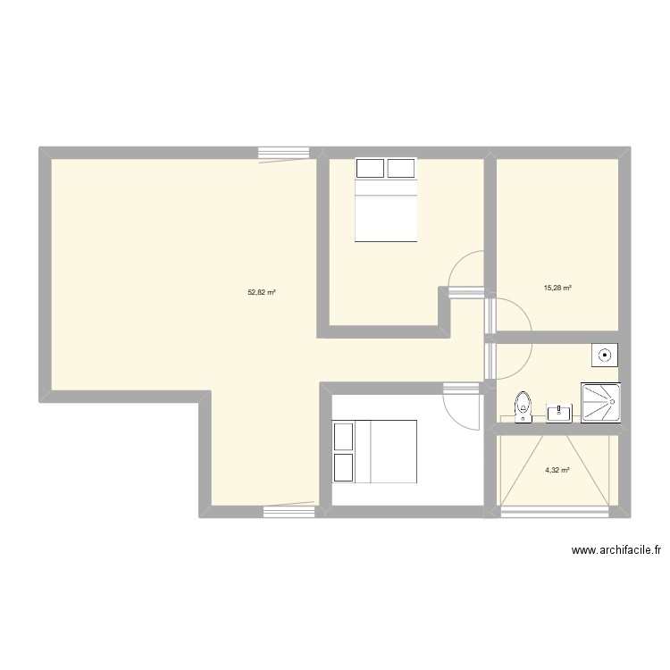 maison a. Plan de 0 pièce et 0 m2