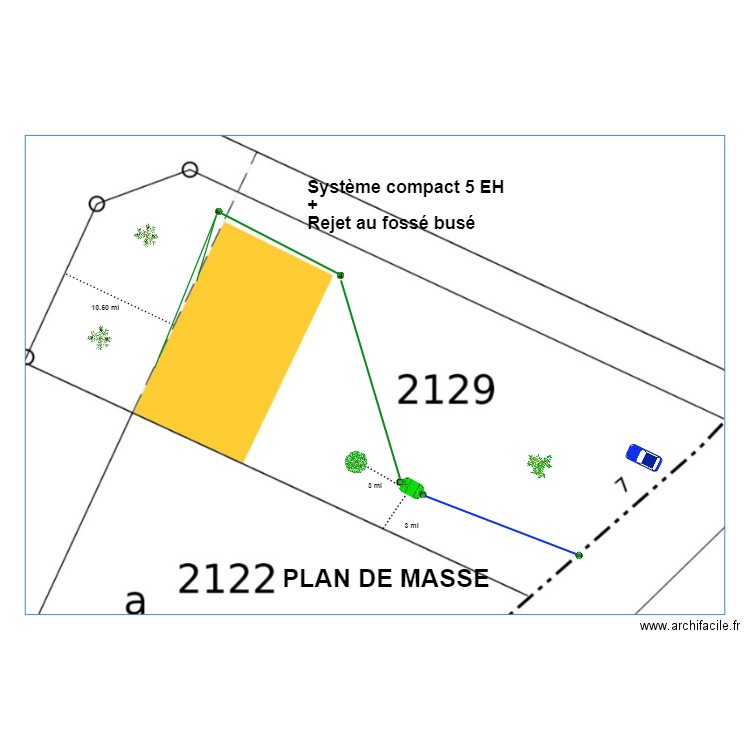 Poly devant maison. Plan de 0 pièce et 0 m2