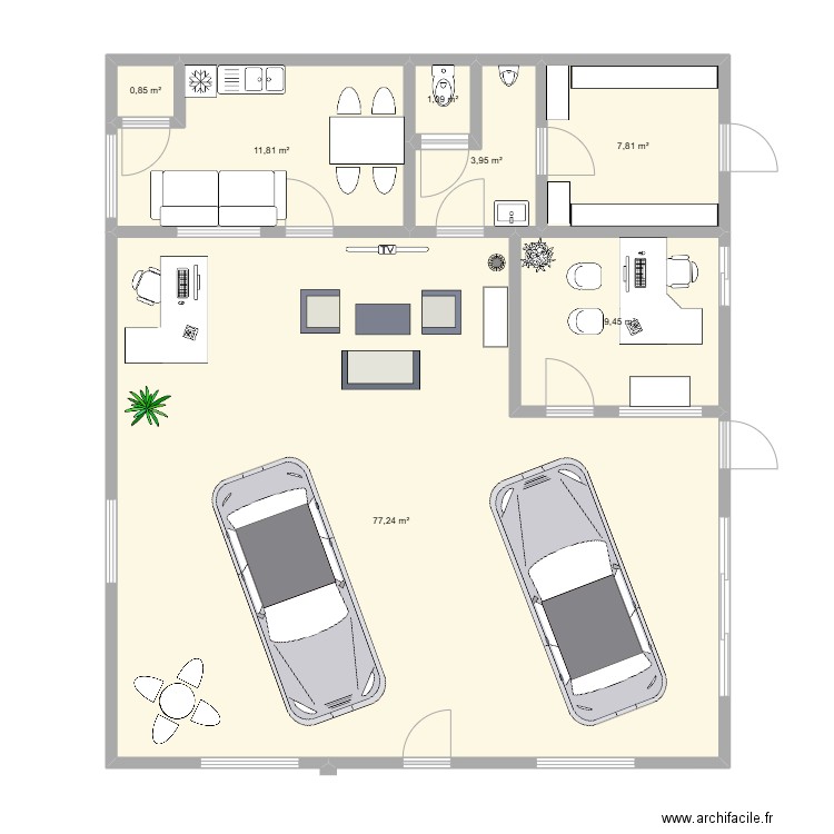 atelier bureau. Plan de 0 pièce et 0 m2