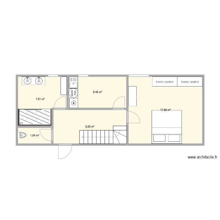 stephi2. Plan de 7 pièces et 103 m2