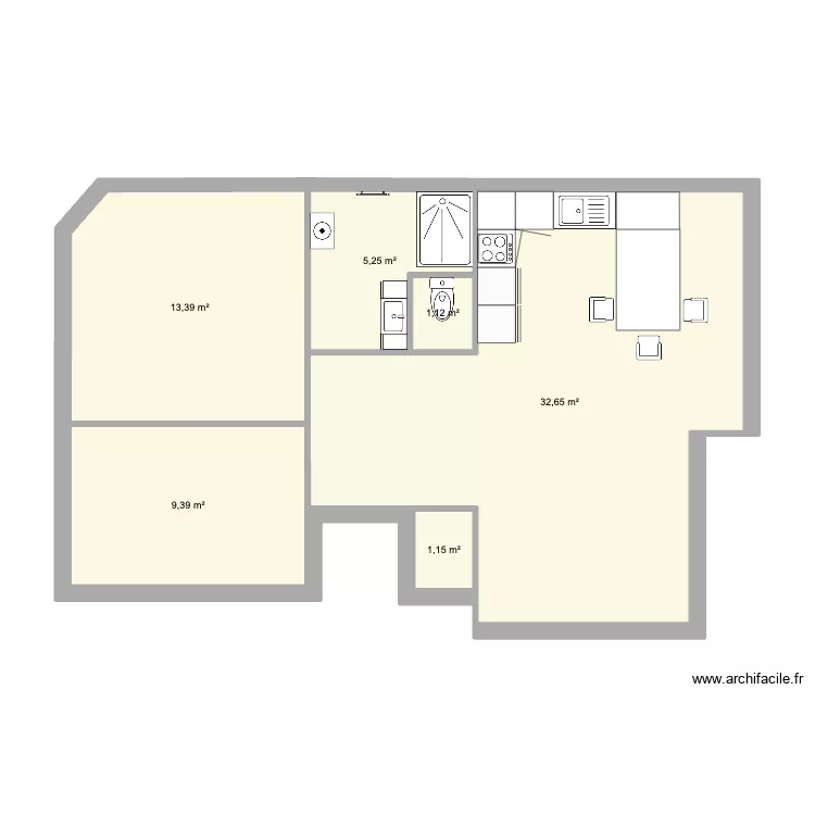 plan appart Rémi renov 2. Plan de 6 et 63 m² plan appart Rémi renov 2. Plan de 6 et 63 m²