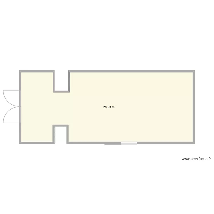 le camion de dépanage. Plan de 1 pièce et 28 m² le camion de dépanage. Plan de 1 pièce et 28 m²