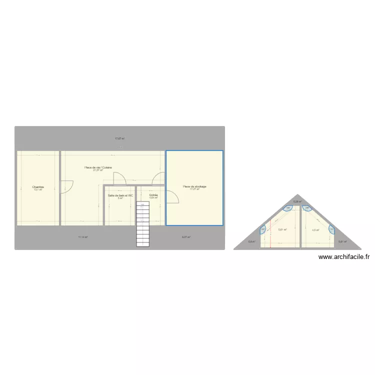 Projet Cornevin. Plan de 