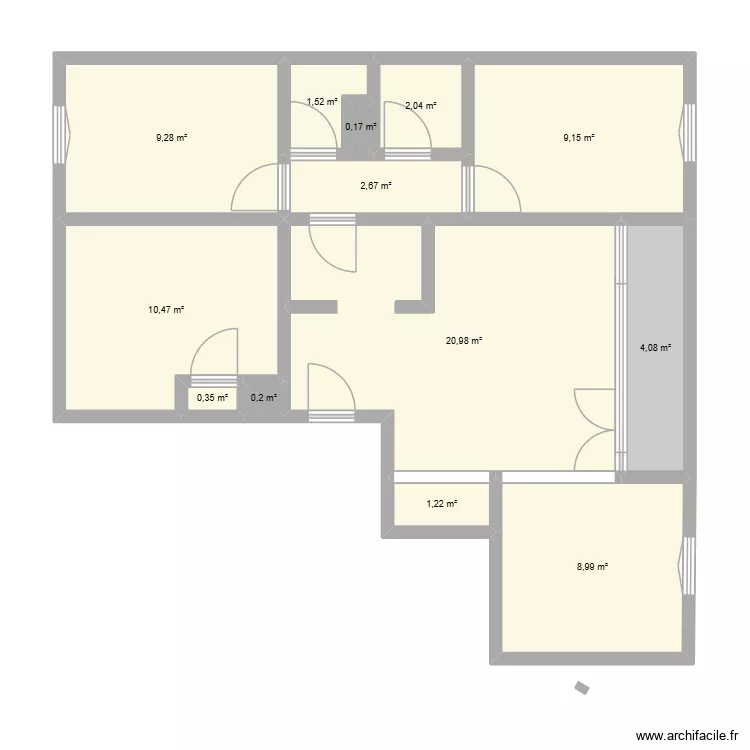 SCI ESCP - MAROMME. Plan de 13  et 71 m²